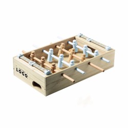 Mini babyfoot en bois naturel - Jeu écologique et personnalisé