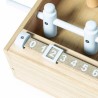 Mini babyfoot en bois naturel - Jeu écologique et personnalisé