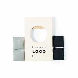 Jeu d'adresse en bois résistant avec sachets de sable