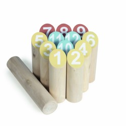 Jeu de quilles nordiques en bois FSC personnalisé pour entreprises