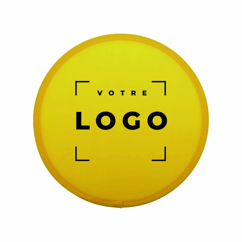 Frisbee personnalisé pliable en RPET avec pochette – Écoresponsable