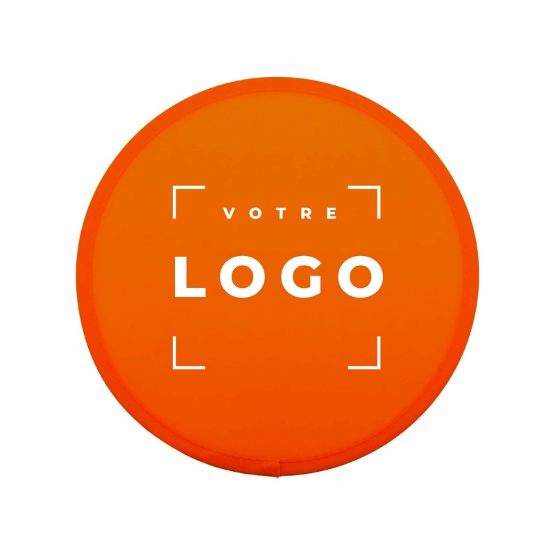 Frisbee personnalisé pliable en RPET avec pochette – Écoresponsable