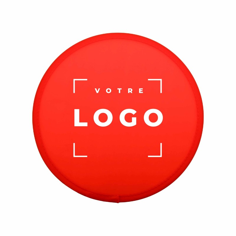 Frisbee personnalisé pliable en RPET avec pochette – Écoresponsable