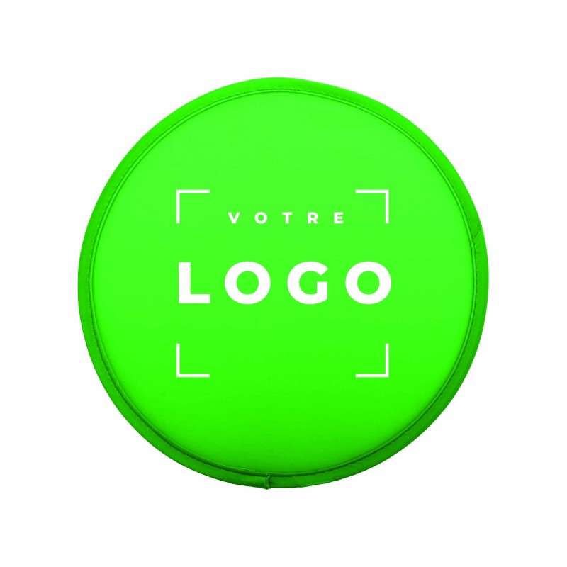 Frisbee personnalisé pliable en RPET avec pochette – Écoresponsable