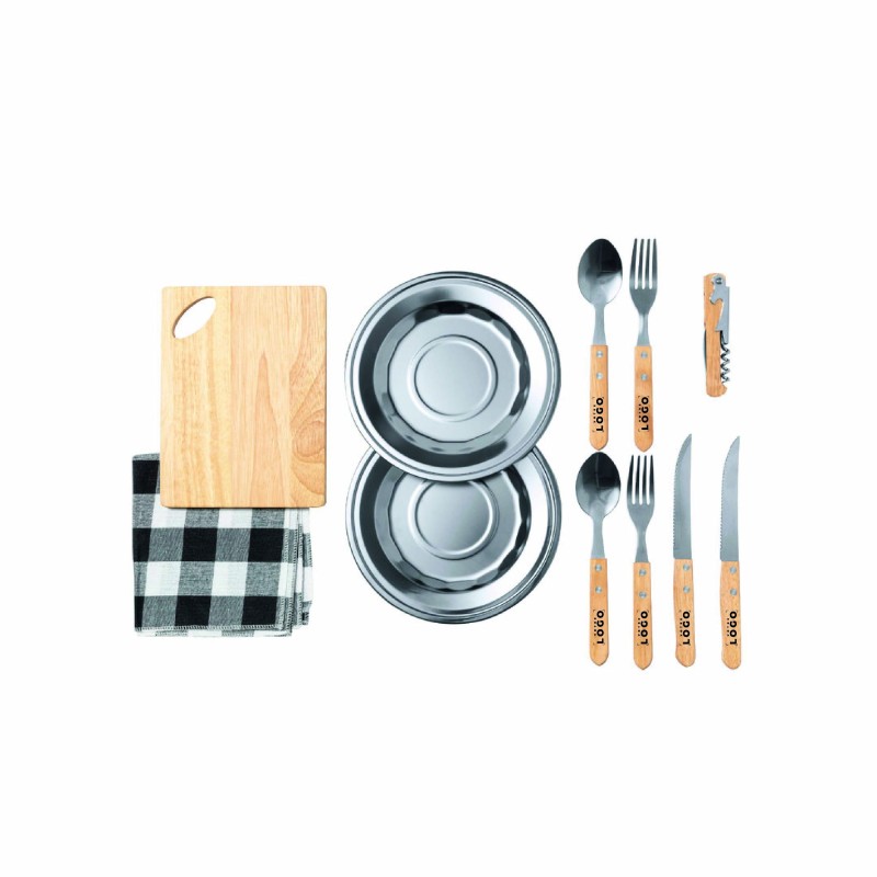 Set de pique-nique 2 personnes personnalisé – 12 pièces