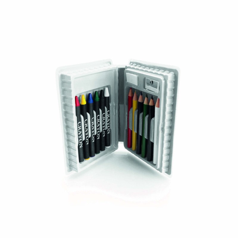 Ensemble 14 pièces crayons dans mallette | Coffret cadeau entreprise