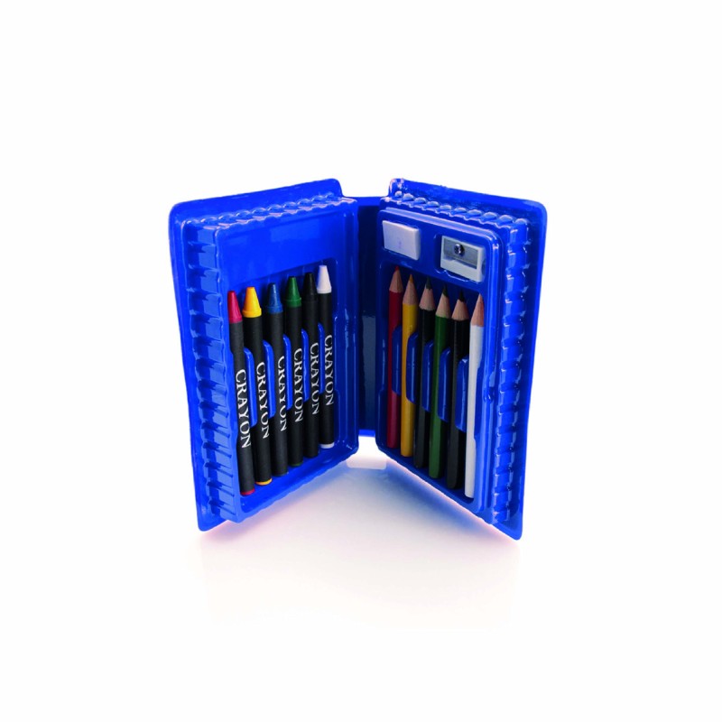 Ensemble 14 pièces crayons dans mallette | Coffret cadeau entreprise