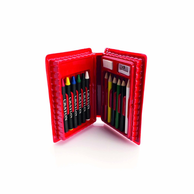 Ensemble 14 pièces crayons dans mallette | Coffret cadeau entreprise