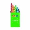 Boîte de 6 crayons de cire colorés avec boîte cartonnée
