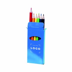 Boîte de 6 crayons de couleur personnalisables – Objet coloré