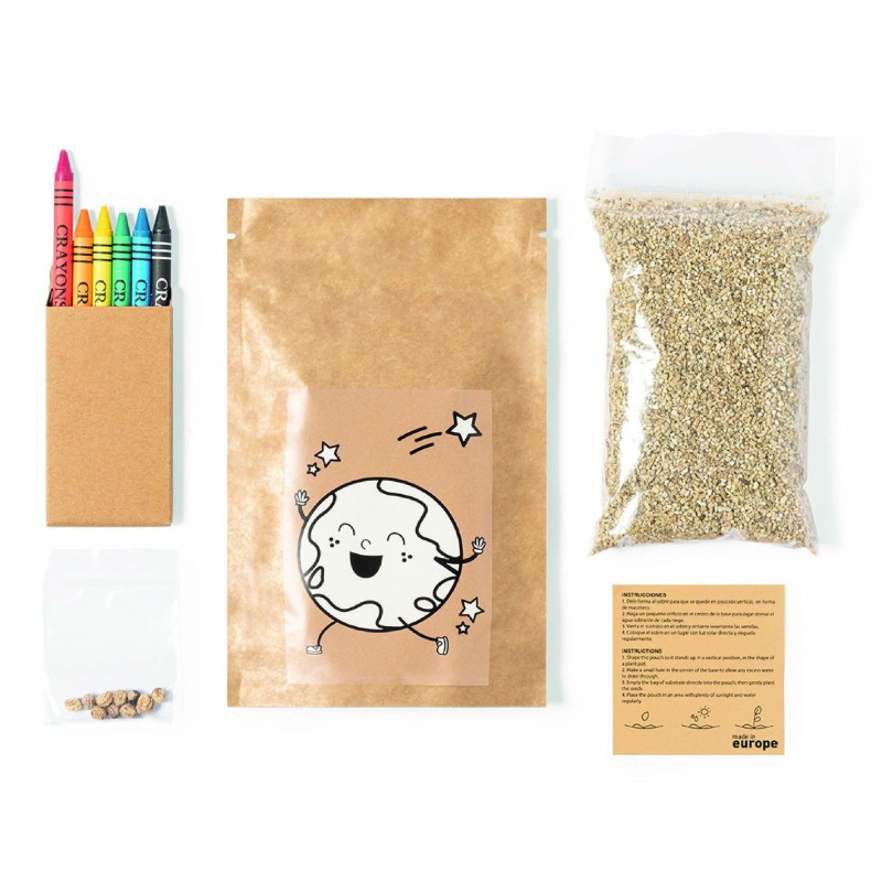 Pot avec graines de capucine et crayons – Goodie écologique