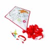 Cerf-volant en polyester à colorier – Kit avec 4 feutres