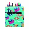 12 crayons de couleur noires personnalisables avec boîte imprimée