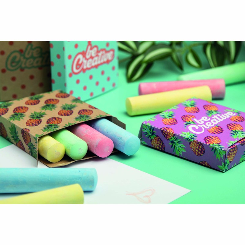 Coffret 4 craies couleur personnalisable | Cadeau d'entreprise écolo