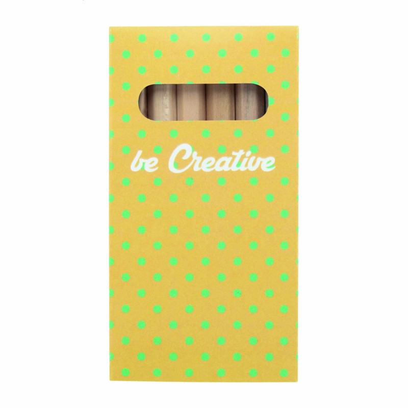 Crayons de couleur en bois – Coffret papier imprimé personnalisé