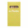 Crayons de couleur en bois – Coffret papier imprimé personnalisé