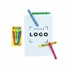 Puzzle blanc personnalisable 24 pièces avec crayons cire
