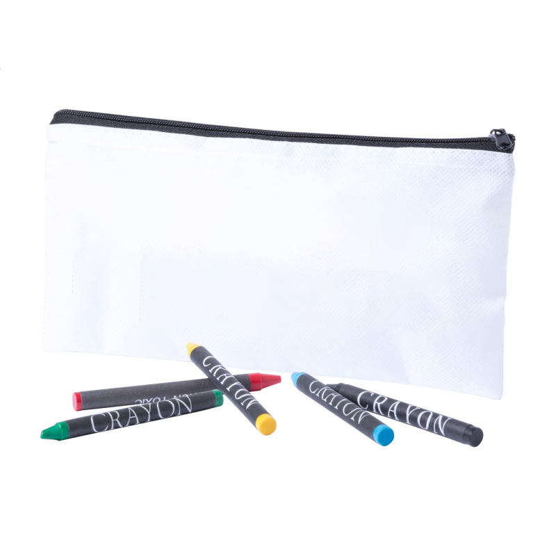 Étui à colorier personnalisé avec 5 crayons de couleur