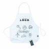 Tablier enfant personnalisable en RPET avec crayons de cire