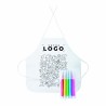Tablier à colorier enfant avec feutres – Goodie personnalisable