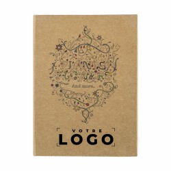 Carnet de coloriage personnalisable avec 50 dessins et 12 crayons