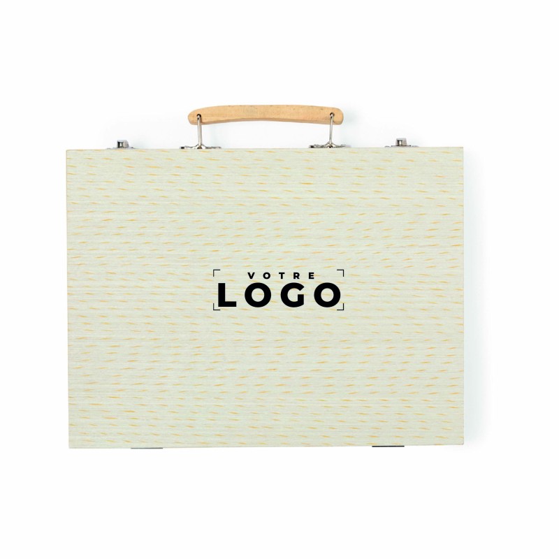 Mallette de coloriage en bois personnalisable – Goodie créatif