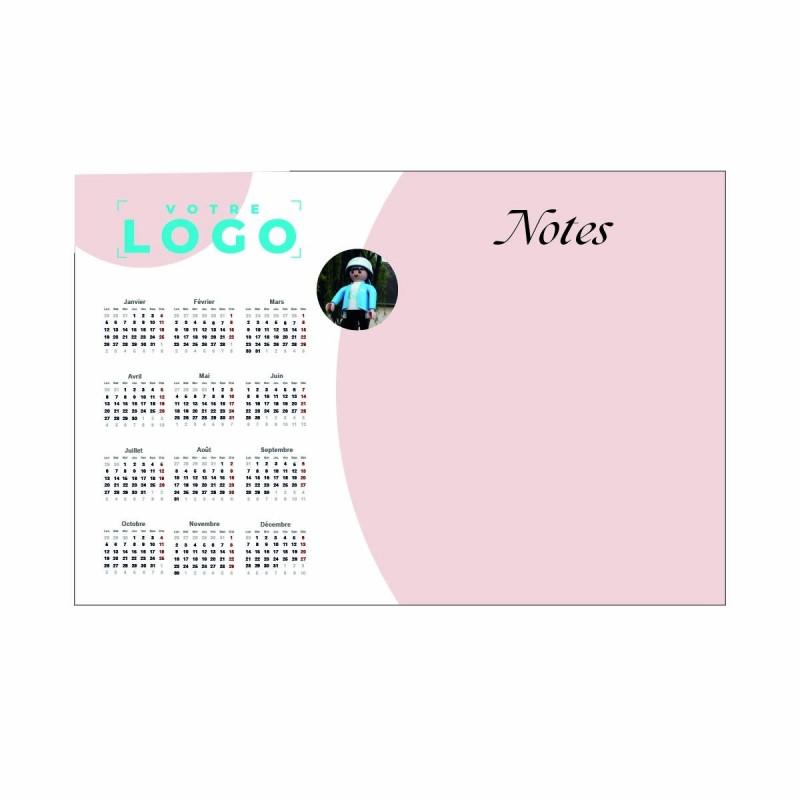 Sous-main sur-mesure personnalisé avec impression quadrichromie