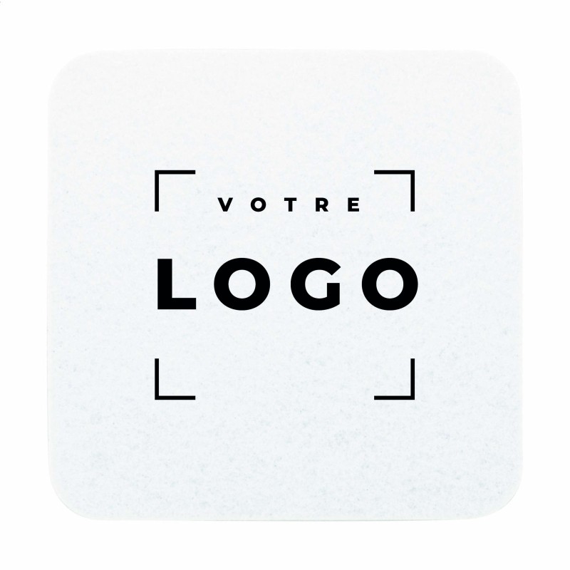 Sous-verre personnalisé en feutrine RPET | Goodies éco sur mesure