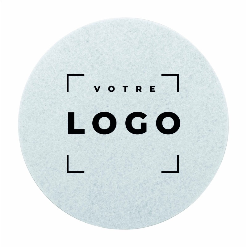 Sous-verre personnalisé en feutrine RPET | Goodies éco sur mesure