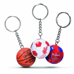 Porte-clés PVC 3D ballon de sport – Personnalisable