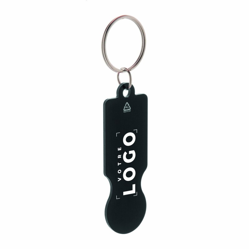 Porte-clés jeton en aluminium recyclé – Personnalisable