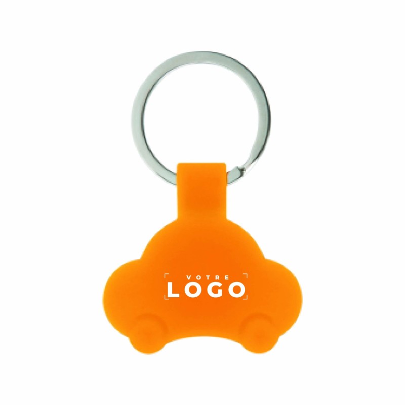 Porte-clés jeton voiture – Silicone personnalisable