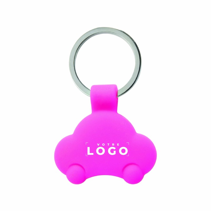 Porte-clés jeton voiture – Silicone personnalisable
