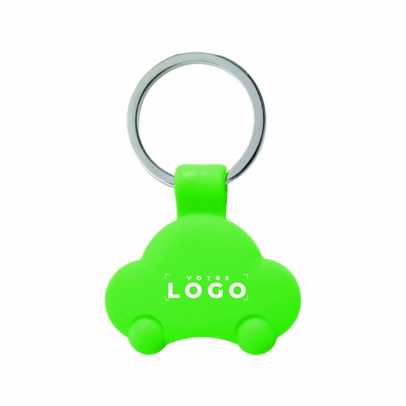 Porte-clés jeton voiture – Silicone personnalisable