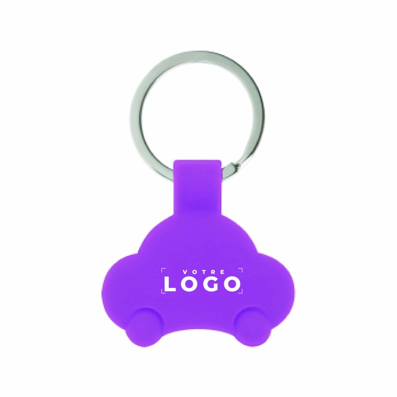 Porte-clés jeton voiture – Silicone personnalisable