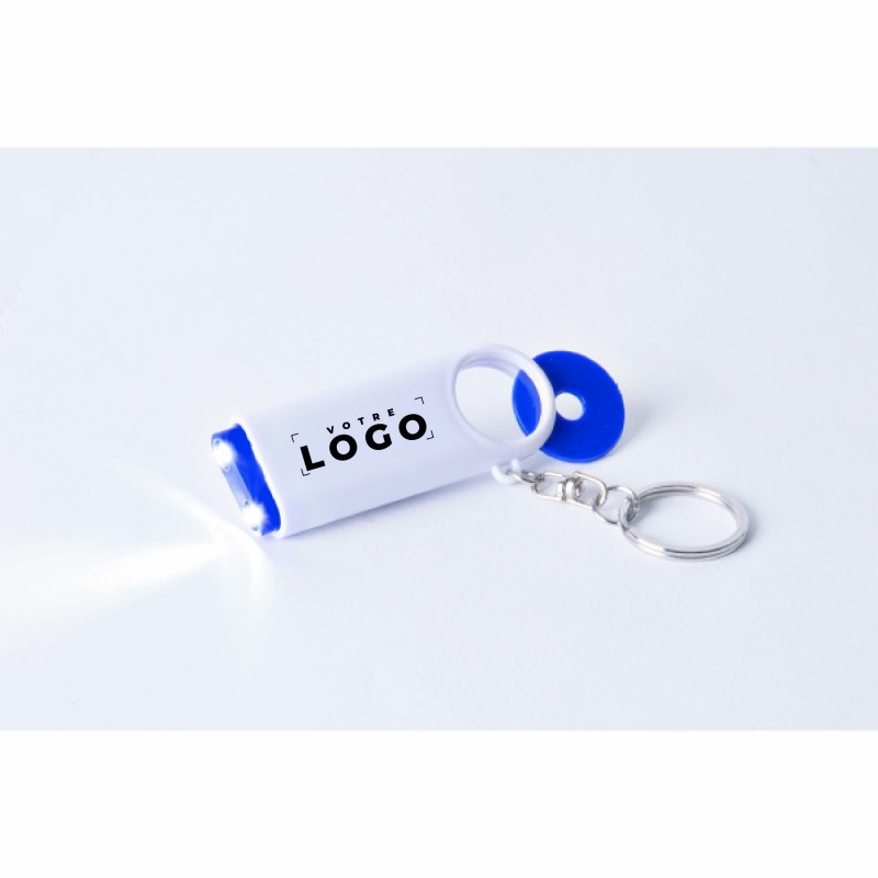 Porte-clés jeton LED – Torche 2 LED personnalisable