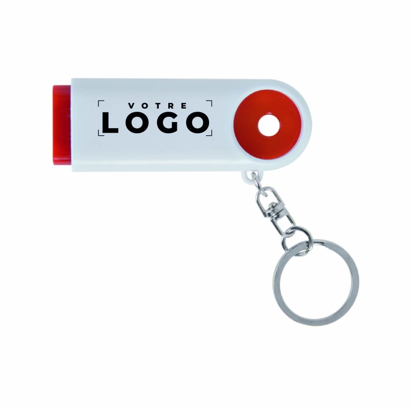 Porte-clés jeton LED – Torche 2 LED personnalisable