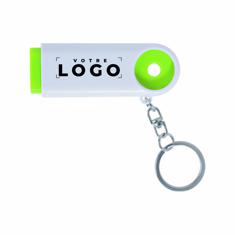 Porte-clés jeton LED – Torche 2 LED personnalisable