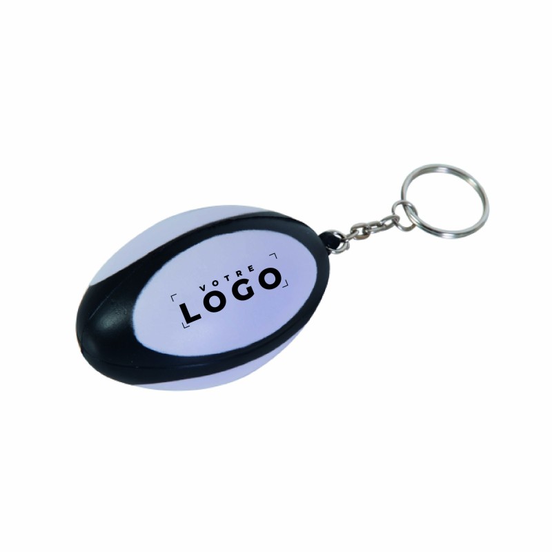 Porte-clés ballon de rugby – PU personnalisable