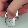 Porte-clés jeton magnétique en métal – Gravure laser