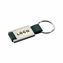 Porte-clés métal/PU – Personnalisation gravure laser