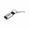 Porte-clés métal/PU – Personnalisation gravure laser
