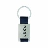 Porte-clés métal/PU – Personnalisation gravure laser
