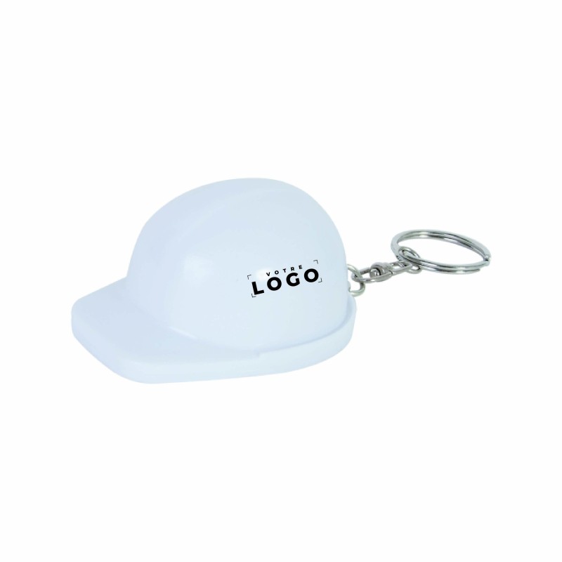 Porte-clés casque de chantier décapsuleur personnalisé