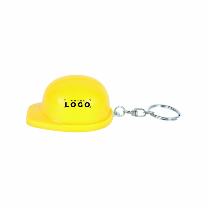 Porte-clés casque de chantier décapsuleur personnalisé