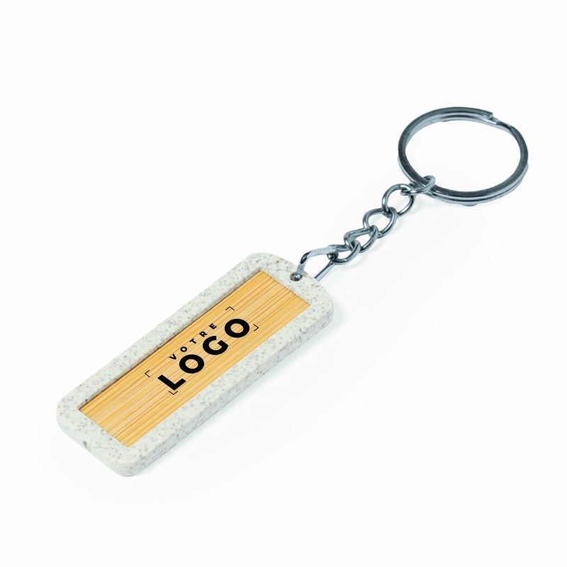 Porte-clés éco en bambou – Cadeau d’entreprise durable