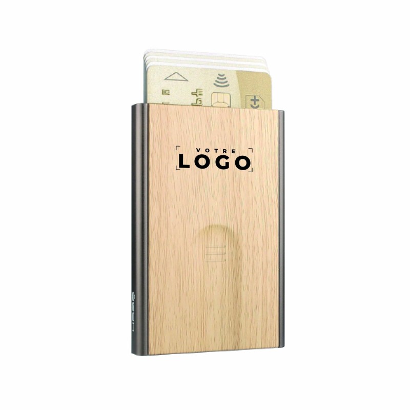 Porte-cartes anti-RFID avec éjection – Cadeau d’entreprise