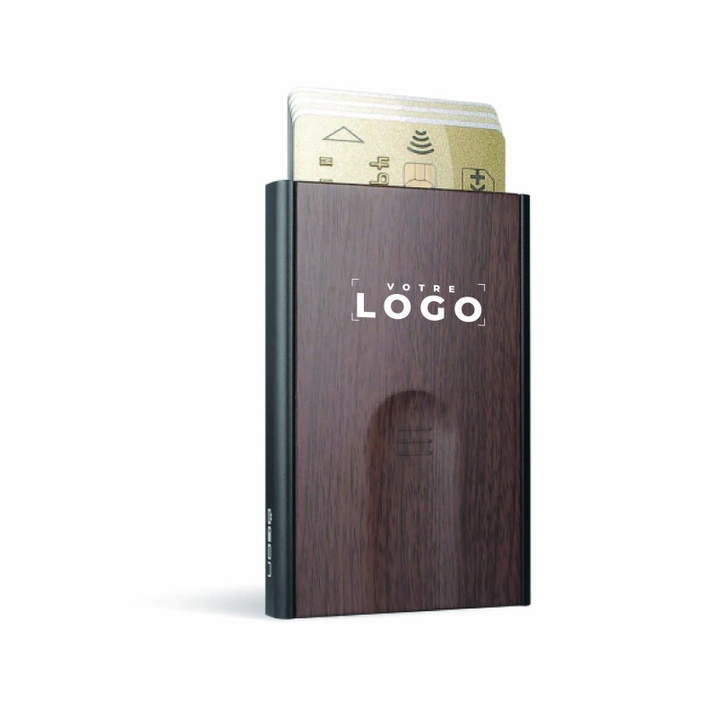 Porte-cartes anti-RFID avec éjection – Cadeau d’entreprise