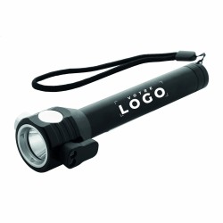 Lampe de poche 3 en 1 aluminium, marteau de secours et coupe-ceinture