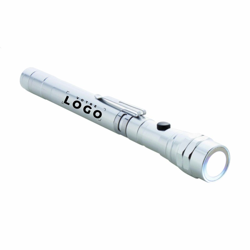 Lampe de poche extensible 3 LED en aluminium